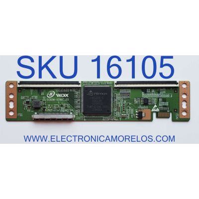 T-CON PARA TV HISENSE / NUMERO DE PARTE 8T03D25442CHT / DCBDM-X296C_03 / 22122800800453 / CV580U1-T01_V02 / PANEL HD580X1U91-L1\S0\GM\CKD3A\ROH\1 / MODELO 58R6E3